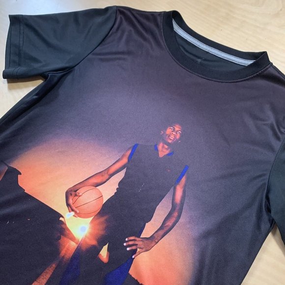 Michael Jordan Nike Air Jumpman T Shirt Black Graphic Youth L - Picture 1 of 4